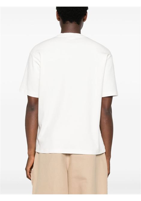 T-shirt con stampa grafica in bianco Drole de monsieur - uomo DROLE DE MONSIEUR | TS255CO002OW